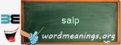 WordMeaning blackboard for salp